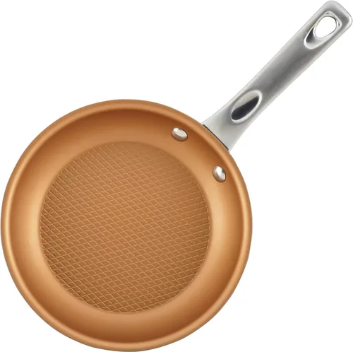 Miniatura 11 de Ayesha Curry Home Collection - Juego de ollas y sartenes antiadherentes anodizados duros, 9 piezas, gris carbón