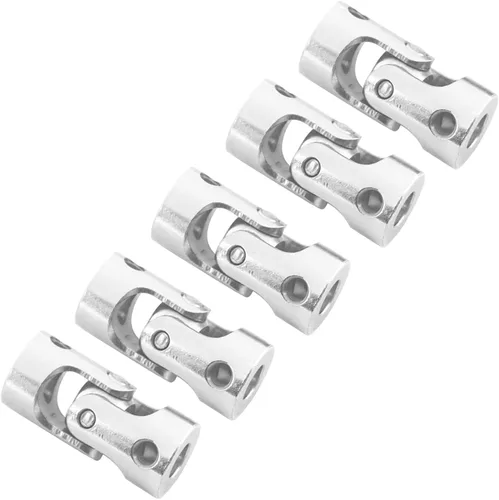 Miniatura 3 de Paquete de 5 conectores de motor de acoplamiento de junta en U universales giratorios para automóvil RC, robot, barco oruga (0.197 in a 0.197 in)