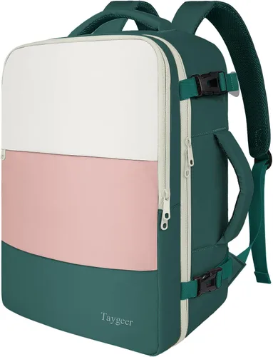 Miniatura 25 de Taygeer - Mochila de viaje para mujeres, mochila de cabina con puerto de carga USB y bolsa para zapatos, mochila TSA para laptop de 15.6 pulgadas