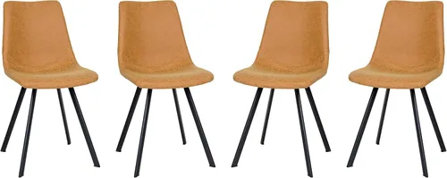 Miniatura 13 de LeisureMod Markley - Silla de comedor, color negro carbón