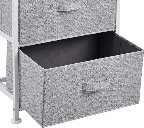 Miniatura 8 de Amazon Basics - Organizador de tela con 4 cajones para armario, color blanco.
