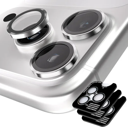 Miniatura 33 de Orzero Protector de lente de cámara compatible con Samsung Galaxy S25, bandeja de instalación de un solo paso, cubierta de vidrio con anillo