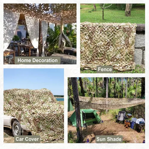 Miniatura 4 de iunio Red de Camuflaje, Red de Camuflaje, 10 pies×10 pies, 10x20 pies, 20 pies×20 pies, Respaldo de Malla Tela Oxford Red de Camuflaje Excedente