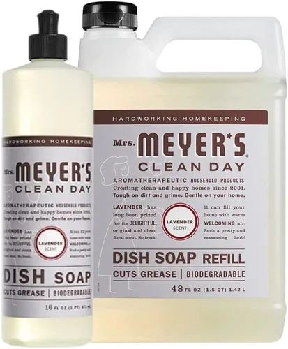 Miniatura 27 de Mrs. Meyer's - Detergente líquido para platos, aroma a pinos de Iowa, fórmula biodegradable, edición limitada, paquete de 3 unidades, 16 fl oz