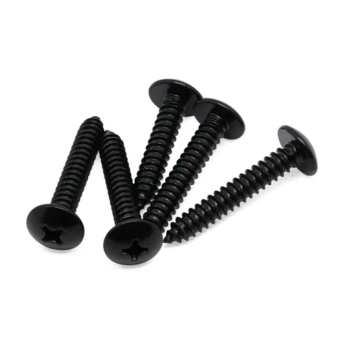 Miniatura 5 de Tornillos para madera con cabeza de truss de 1-1/2 pulgadas, tornillos autorroscantes, acero inoxidable 18-8 (304), acabado negro, 25