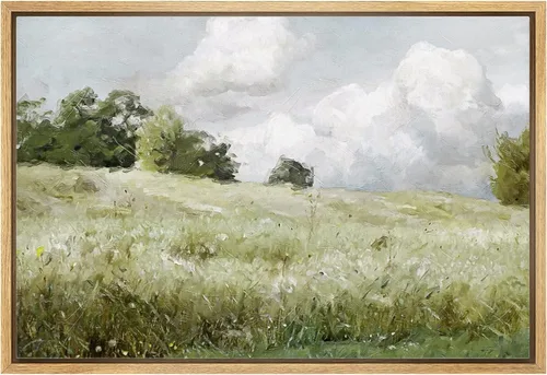 Miniatura 10 de wall26 Lienzo enmarcado de arte de pared, acuarela en tonos pastel, pino, árbol, bosque, lago, naturaleza, ilustraciones de área silvestre, arte