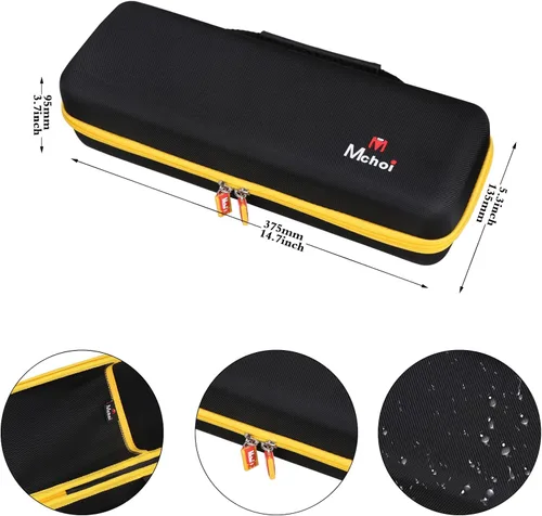Miniatura 8 de Mchoi Estuche de almacenamiento rígido para taladro inalámbrico DEWALT 20V MAX en ángulo recto DCD740C1 / DCD740B, solo funda