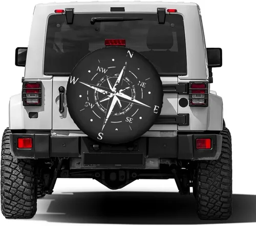 Miniatura 2 de Symbol Compass - Cubierta de neumático de repuesto a prueba de polvo, para remolque, RV, SUV y muchos vehículos, 14 pulgadas