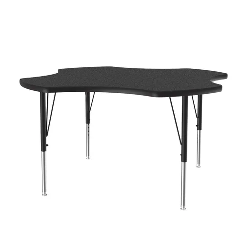 Miniatura 47 de Correll Mesa de Actividades Rectangular para Aula de 24"x36", Altura Ajustable (19"-29"), Granito Negro Laminado Térmico Fusionado Duradero
