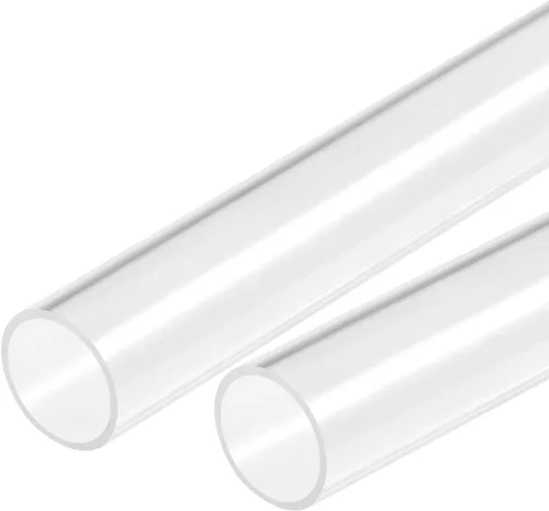 Miniatura 12 de MECCANIXITY Tubo acrílico transparente rígido redondo 18 mm (0.7 ") ID 20 mm (0.8 ") OD 18" para lámparas y linternas, sistema de refrigeración por