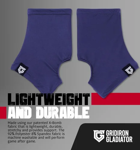 Miniatura 3 de GridIron Gladiator - Fundas de tacos, calcetines para tacos de fútbol americano, polainas para tacos de fútbol, béisbol y sóftbol Azul