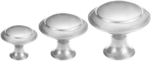 Miniatura 3 de 4 pomos de puerta de armario, pomo de puerta de cajón de armario para muebles de cocina, perilla de gabinete de acero inoxidable con tornillos, gris