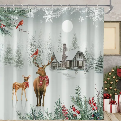 Miniatura 37 de Cortina de ducha pequeña para casa rodante, tamaño medio, estilo retro de los 70, con flores bonitas, estética abstracta de margaritas, decorativa