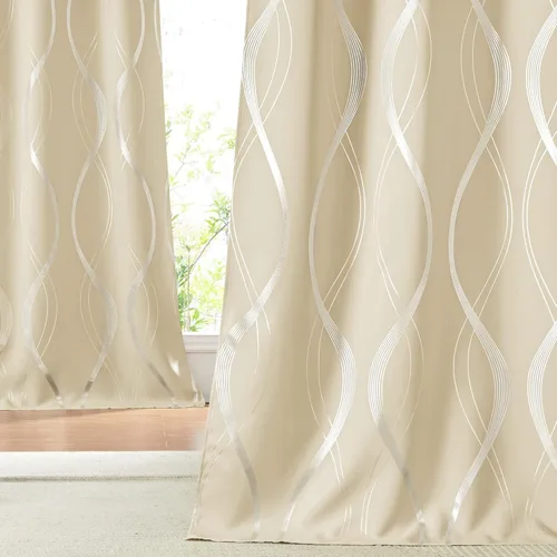 Miniatura 15 de NICETOWN Paneles de Cortinas Opacas para Dormitorio - Tratamiento de Ventanas con Aislamiento Térmico, Ojales Sólidos, Cortinas Opacas con Diseño