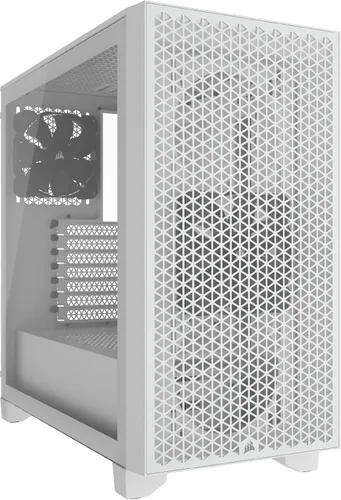 Corsair 3000D Airflow - Caja para PC semitorre con ventiladores de 3 pines - Compatibilidad con GPU de cuatro ranuras - Admite hasta 8 ventiladores