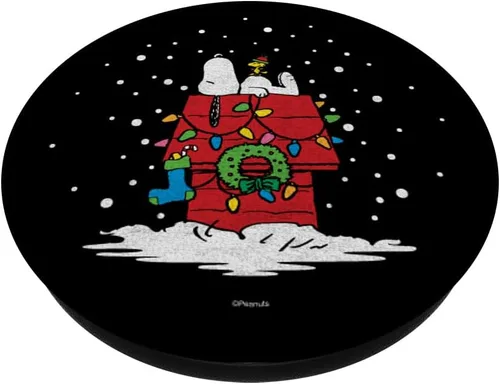 Miniatura 2 de Peanuts Holiday Snoopy Lit Up PopSockets - Agarre y soporte para teléfonos y tabletas