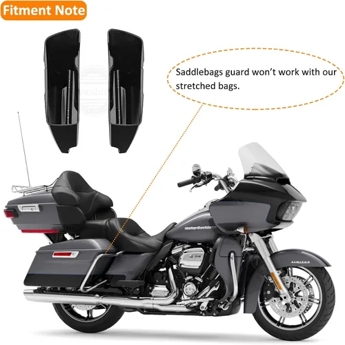 Miniatura 5 de Parabrisas personalizado Moto OnFire, diseño con aerógrafo, Saddlebags
