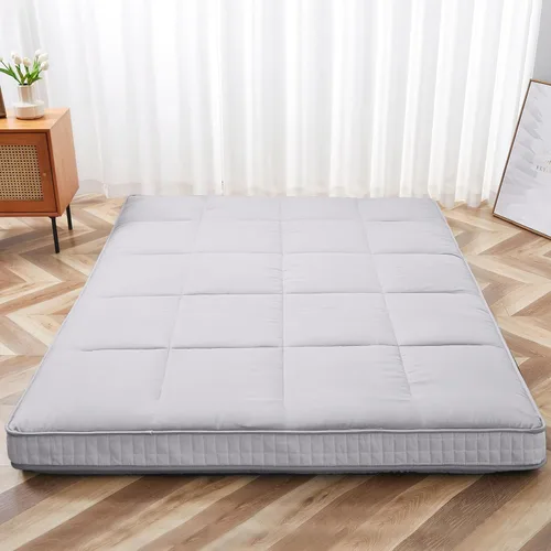 Miniatura 16 de colchón de futón japonés de 10 cm para piso, colchón plegable de piso tamaño individual - almohadilla de espuma viscoelástica para dormir