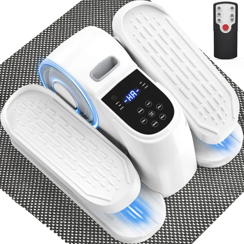 VIVURN® 028 Bicicleta elíptica para debajo del escritorio 12 velocidades 5 modos Ejercitador de piernas motorizado mientras se está sentado para