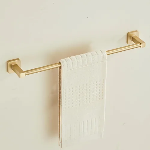 Miniatura 14 de Toallero montado en la pared del baño, toallero de níquel cepillado de 12 pulgadas con estante inoxidable y soporte para toallas de mano, toalleros