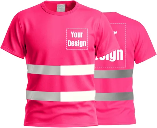 Miniatura 34 de Camisetas reflectantes de seguridad de alta visibilidad personalizan su logotipo