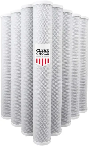Clear Choice Cartucho de filtro de sedimentos de 20 pulgadas x 2.50 pulgadas de repuesto para Pentek 155635-43 EPM-20, paquete de 8