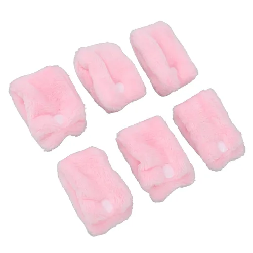 Miniatura 8 de Ymiko Juego de 12 rodillos rizadores sin calor de forro polar para cabello largo y corto, herramientas de peinado reutilizables durante la noche sin