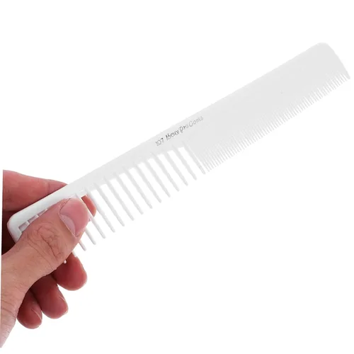 Miniatura 5 de SOLUSTRE Peine de dientes finos y dientes anchos, peine profesional para corte de pelo, peine de corte de peluquería especial antiestático peine