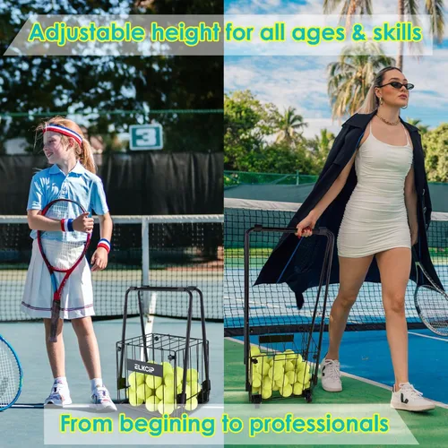 Miniatura 4 de Portable Pickleball & Tennis Ball Hopper - Pickleball Collector Retriever Basket Carrier Gatherer Picker Container for Picking and Storage Training