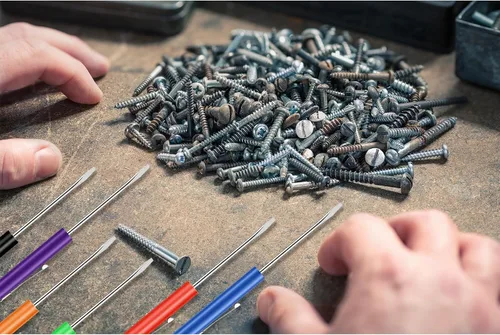 Miniatura 5 de 12 piezas de destornilladores de bolsillo mini con puntas y destornillador de bolsillo magnético con una sola punta para mecánica, electricista Con