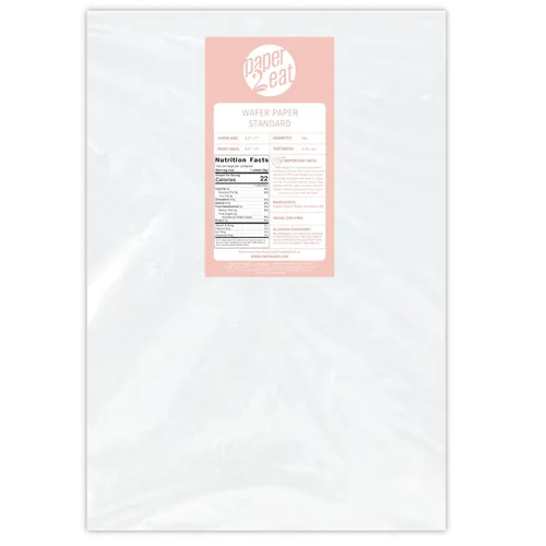 Miniatura 11 de Hojas de Papel Oblea Comestible Imprimible de paper2eat (0.40 mm - 25 hojas/Vainilla)