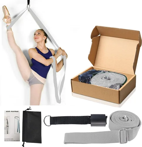 Miniatura 7 de Estirador de piernas, flexibilidad de puerta y correa para estirar las piernas, ideal para ballet, baile de animadoras, gimnasia o cualquier