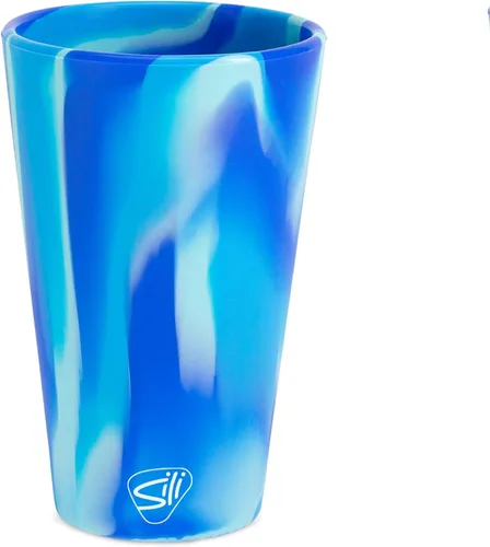 Silipint Vaso de pinta de silicona de 16 oz – Vaso de silicona reutilizable irrompible sin BPA – Flexible apto para lavavajillas, microondas y