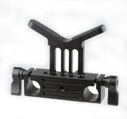 Miniatura 4 de CAMVATE Soporte de lente 0.591 in Rod Clamp Rail Block para DSLR Rig Rod Soporte Rail System - 1108