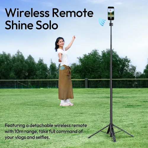 Miniatura 7 de ULANZI Trípode magnético para teléfono de 71 pulgadas, con apertura automática para selfie, con soporte de trípode para teléfono celular remoto