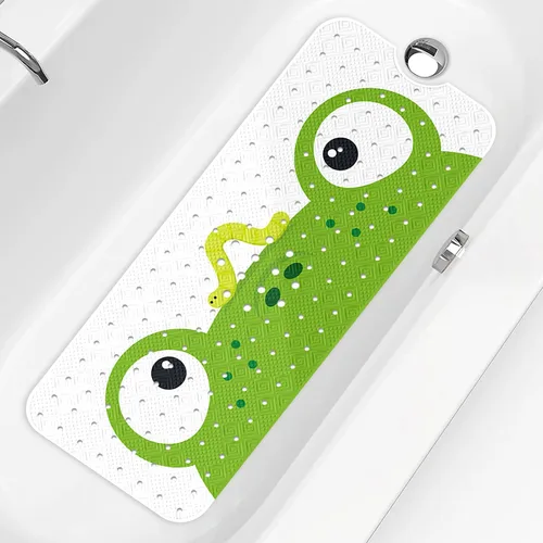 Miniatura 12 de PRATIQUE Alfombra de baño para niños antideslizante de 40 x 16 pulgadas, extra larga, tapete de baño para niños, tapete de seguridad antideslizante