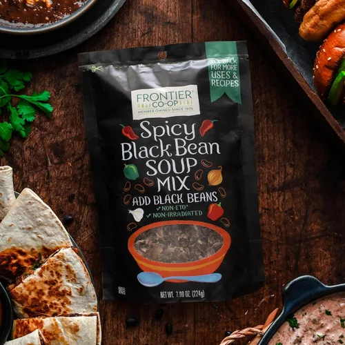 Miniatura 4 de Frontier Co-op Mezcla de sopa de frijoles negros picantes, 7.90 onzas, mezcla abundante para sopas, guisos y preparación de comidas