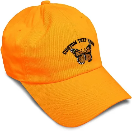Miniatura 20 de Gorra de béisbol suave con diseño de mariposa monarca, con insectos, bordado de mariposa, de algodón, para hombres y mujeres