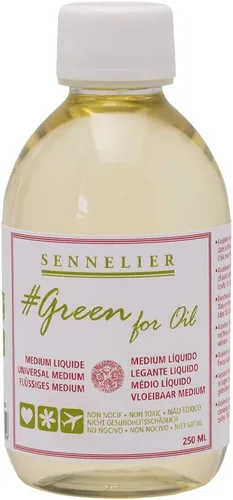 SENNELIER Verde para aceite Medio universal sin disolventes, 8.5 fl oz (10-135205-250)
