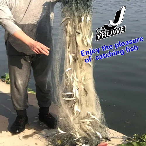 Miniatura 6 de Folding Fish Sticky Net Three Layer Mesh Nylon Floating Fishing Net Automatically Trap Catch Stick More Fish Easily Portable Folded Reuse Durable