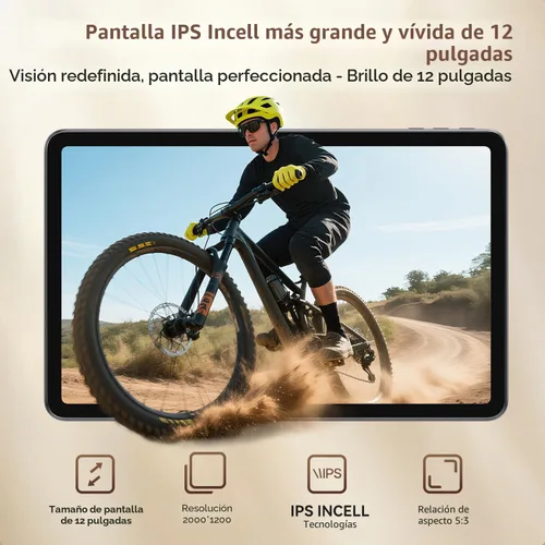Miniatura 3 de SVITOO Tablet de 12 pulgadas, tableta Android 16, pantalla grande de 12 pulgadas, pantalla 2K, Octa-Core, 30 GB de RAM 128 GB de almacenamiento 1 TB