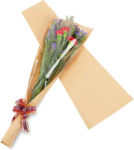 Miniatura 2 de Bolsas de flores de papel para ramos de flores pequeñas mangas de flores de plástico para ramos de flores bolsas de regalo 50 unids L-Original 50