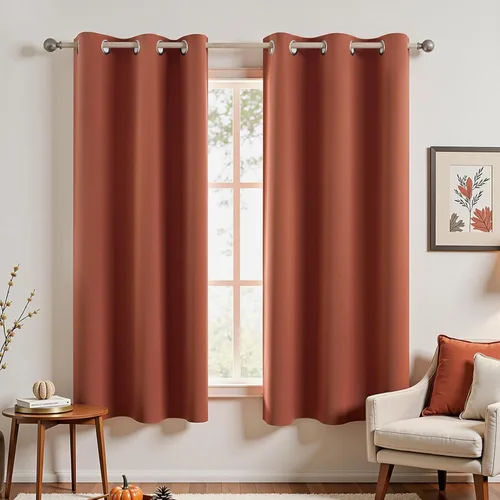 Miniatura 46 de Cortinas opacas de 72 pulgadas extra anchas para dormitorio, puerta corrediza de vidrio y patio, 2 paneles con ojales para oscurecer ventana grande