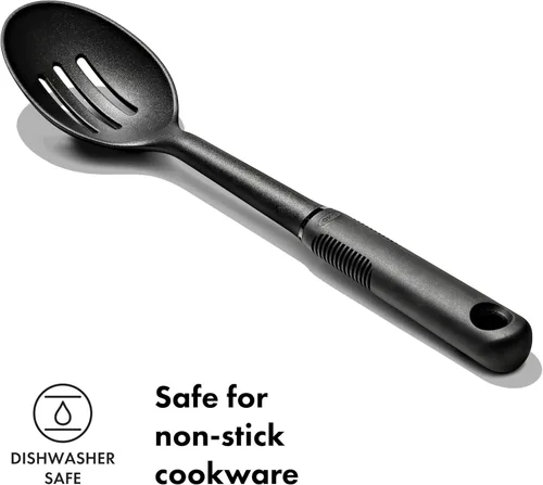 Miniatura 4 de OXO Good Grips cucharón de nylon, Cuchara de nailon con ranuras, ninguno , Negro