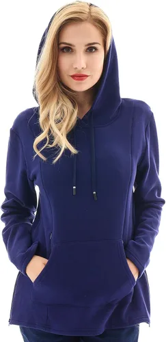 Miniatura 17 de Bearsland - Sudadera de lactancia y maternidad para mujer, con bolsillos y capucha