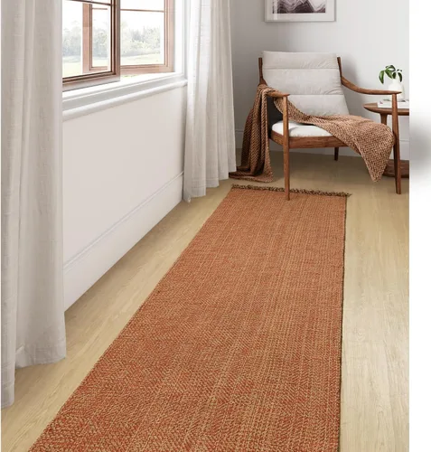 Miniatura 88 de Collive - Tapete de pasillo de cocina, 2 x 4.3 pies, tejido a mano, reversible, lavable, de algodón, color blanco/beige, para baño, pasillo
