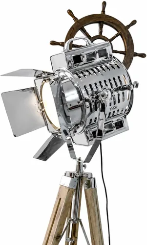 Thor Nautical 1950 Hollywood Studio - Lámpara de pie con trípode industrial