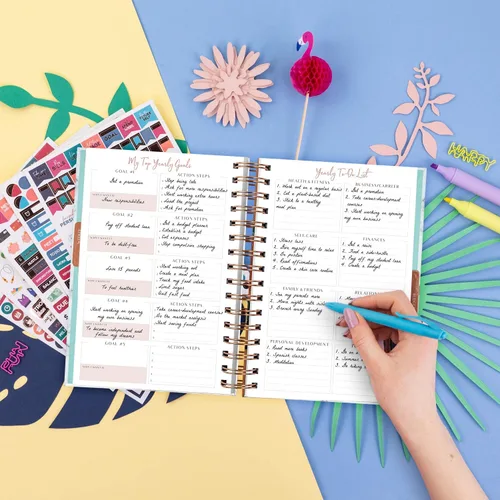 Miniatura 7 de PLANBERRY Planificador semanal premium – Organizador de vida sin fecha y planificador de presupuesto – Gestión del tiempo, establecimiento