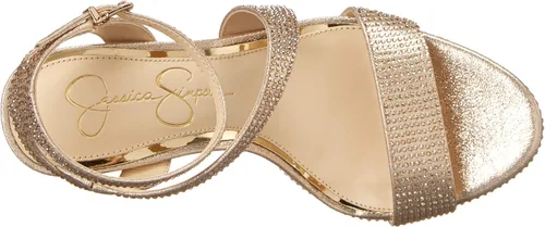 Miniatura 5 de Jessica Simpson Correa de tobillo metálica con diamantes de imitación para mujer