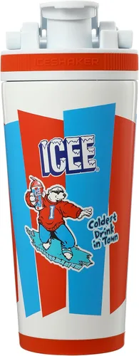 Miniatura 13 de Ice Shaker Botella Agitadora de Acero Inoxidable 26 oz, Negro/Blanco Se Mantiene Fría por Más de 30 Horas Vaso Aislado con Agitador de Rosca